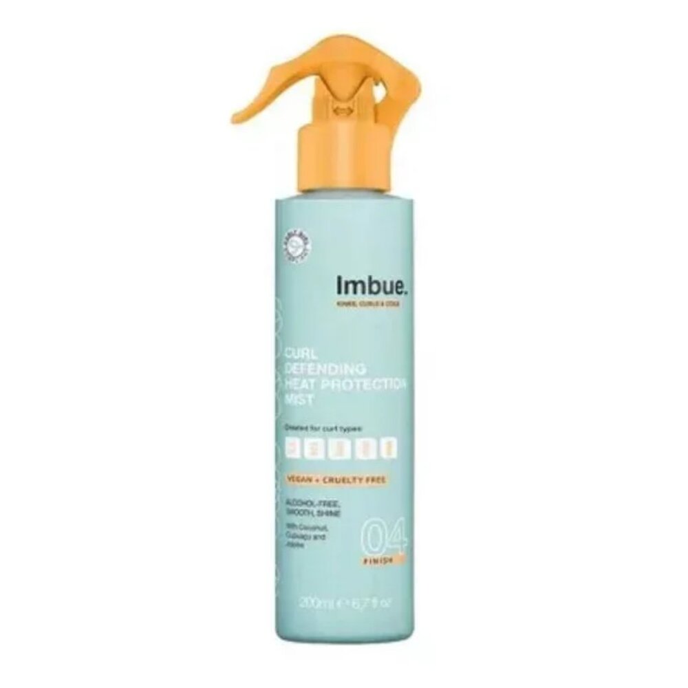 NEW Imbue. Kinks Coils Hair Finish Curl Defending Heat Protection Mist Spray